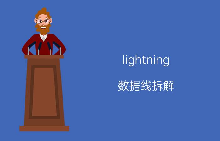 lightning 数据线拆解 苹果正品数据线插上手机什么样的？